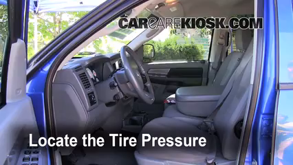 2007 Dodge Ram 1500 Laramie 5.7L V8 Extended Crew Cab Pickup Tires & Wheels Check Tire Pressure